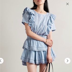 LoveShackFancy Swiss Dot Mini Dress